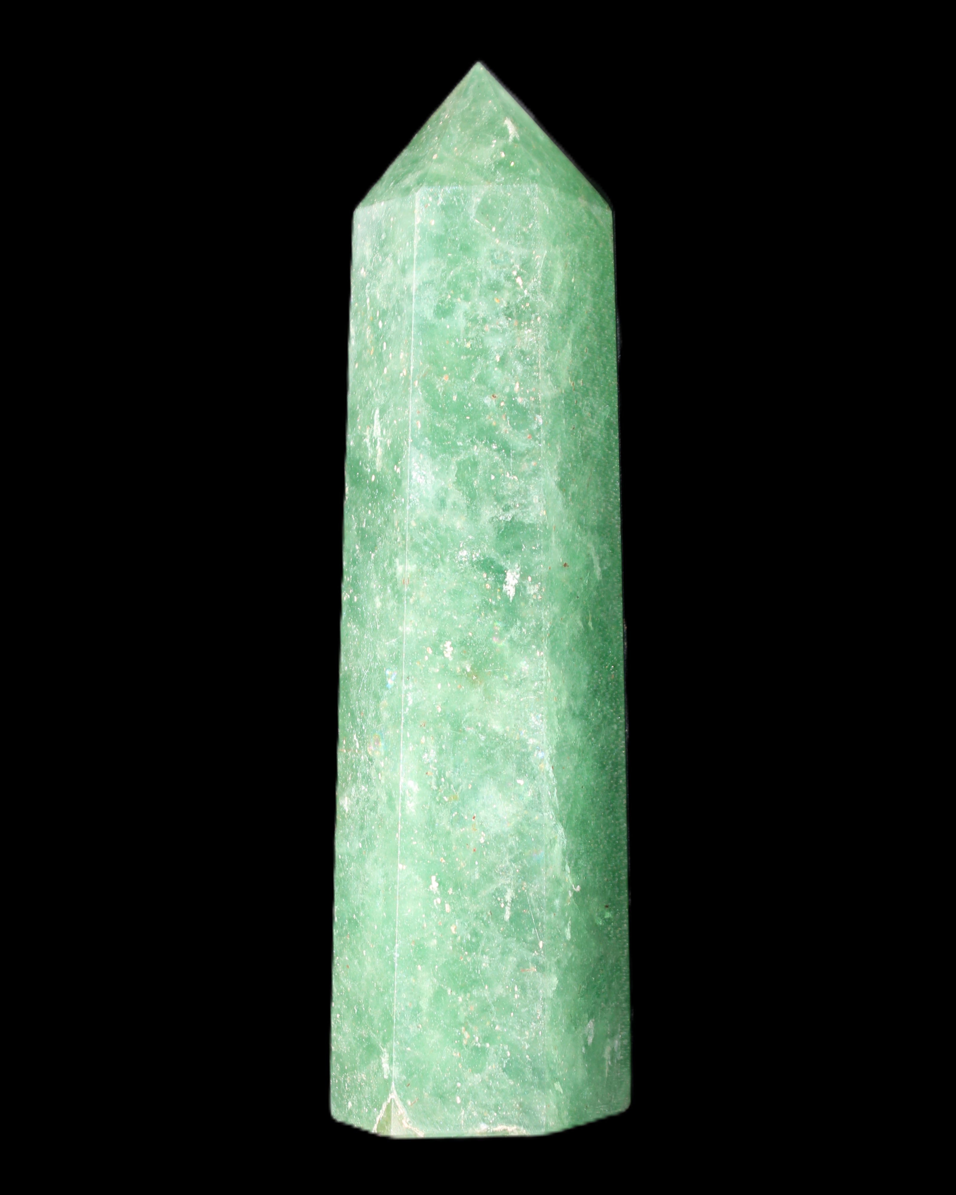 Green Arusha Quartz wand 97mm 96g in sunlight - Rocks and Things Store