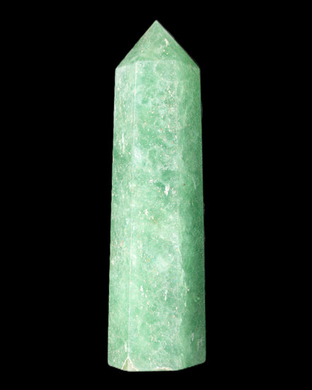 Green Arusha Quartz wand 97mm 96g in sunlight - Rocks and Things Store