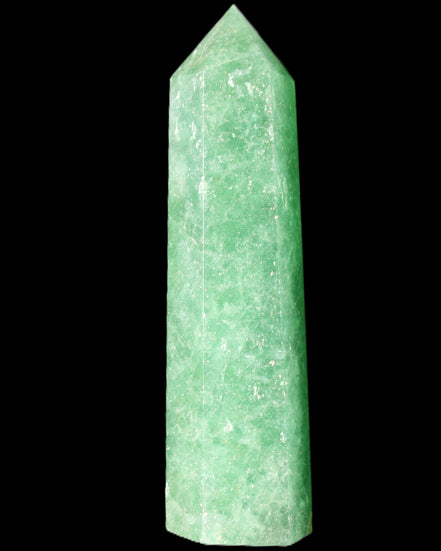 Green Arusha Quartz wand 97mm 96g in sunlight - Rocks and Things Store