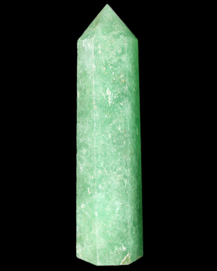 Green Arusha Quartz wand 97mm 96g in sunlight - Rocks and Things Store