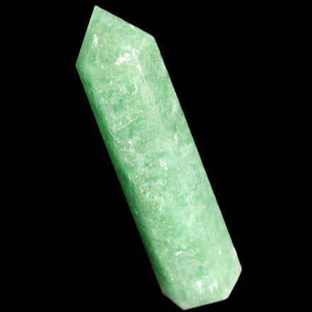 Green Arusha Quartz wand 97mm 96g in sunlight - Rocks and Things Store