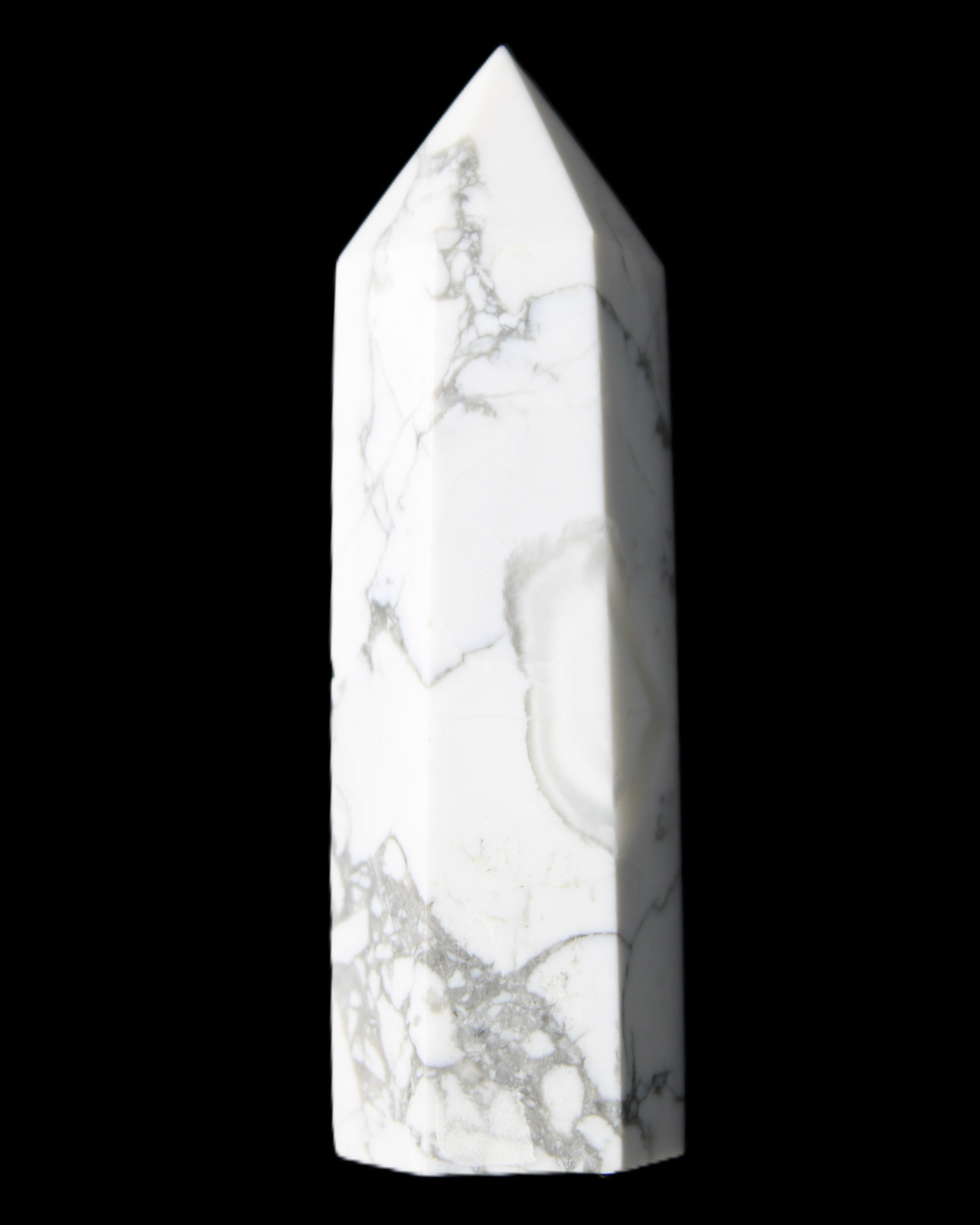 Howlite wand 68mm 53g in sunlight - Rocks and Things Store