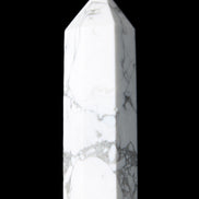 Howlite wand 68mm 53g in sunlight - Rocks and Things Store