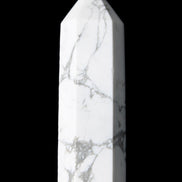 Howlite wand 68mm 53g in sunlight - Rocks and Things Store