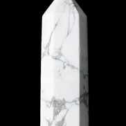 Howlite wand 68mm 53g in sunlight - Rocks and Things Store