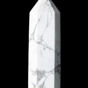 Howlite wand 68mm 53g in sunlight - Rocks and Things Store