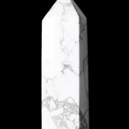 Howlite wand 68mm 53g in sunlight - Rocks and Things Store