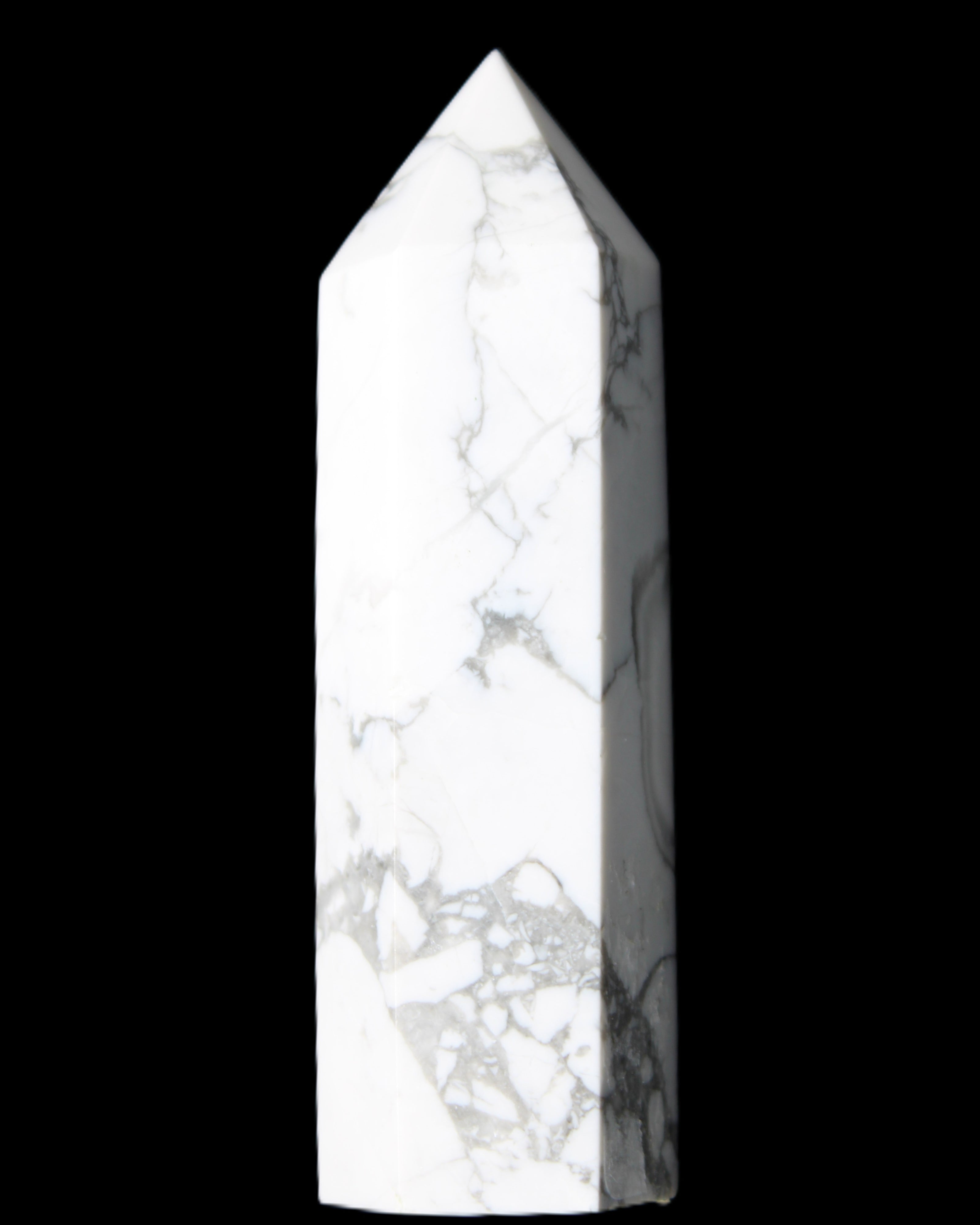 Howlite wand 68mm 53g in sunlight - Rocks and Things Store