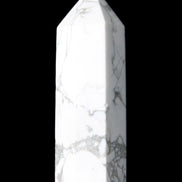 Howlite wand 68mm 53g in sunlight - Rocks and Things Store