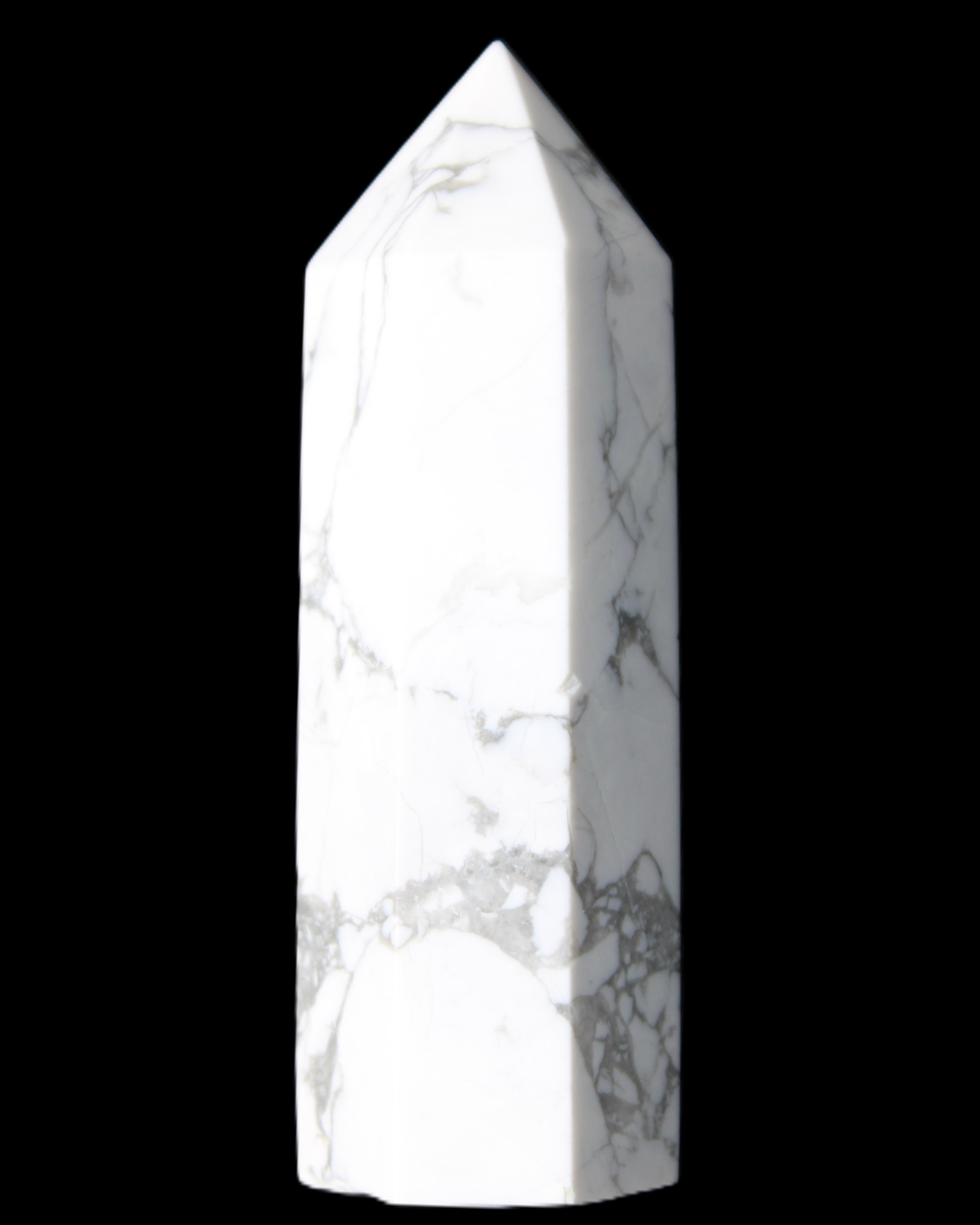 Howlite wand 68mm 53g in sunlight - Rocks and Things Store