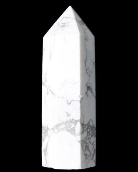 Howlite wand 68mm 53g in sunlight - Rocks and Things Store