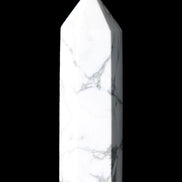 Howlite wand 68mm 53g in sunlight - Rocks and Things Store