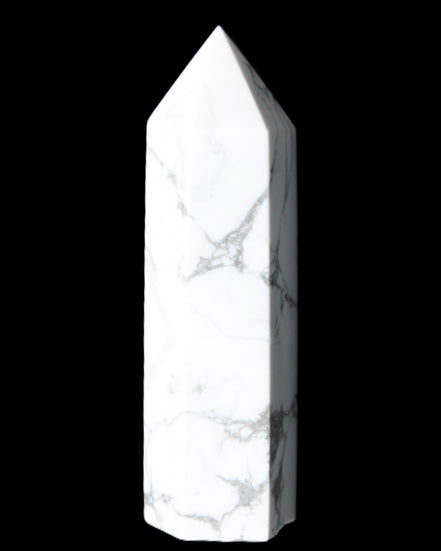 Howlite wand 68mm 53g in sunlight - Rocks and Things Store