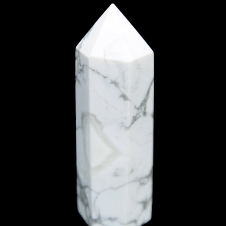 Howlite wand 68mm 53g in sunlight - Rocks and Things Store