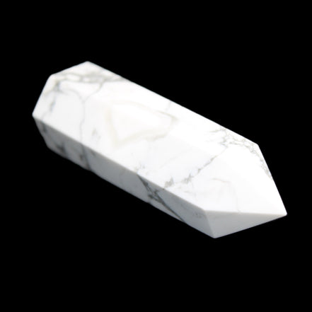 Howlite wand 68mm 53g in sunlight - Rocks and Things Store