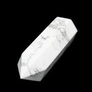 Howlite wand 68mm 53g in sunlight - Rocks and Things Store