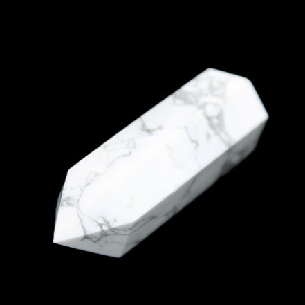Howlite wand 68mm 53g in sunlight - Rocks and Things Store