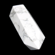 Howlite wand 68mm 53g in sunlight - Rocks and Things Store