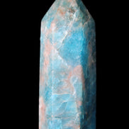 Blue Apatite wand 69mm 72g in sunlight - Rocks and Things Store
