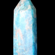 Blue Apatite wand 69mm 72g in sunlight - Rocks and Things Store