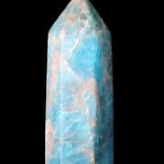 Blue Apatite wand 69mm 72g in sunlight - Rocks and Things Store