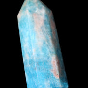 Blue Apatite wand 69mm 72g in sunlight - Rocks and Things Store