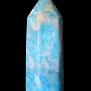 Blue Apatite wand 69mm 72g in sunlight - Rocks and Things Store