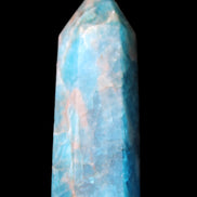 Blue Apatite wand 69mm 72g in sunlight - Rocks and Things Store