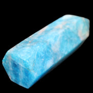 Blue Apatite wand 69mm 72g in sunlight - Rocks and Things Store