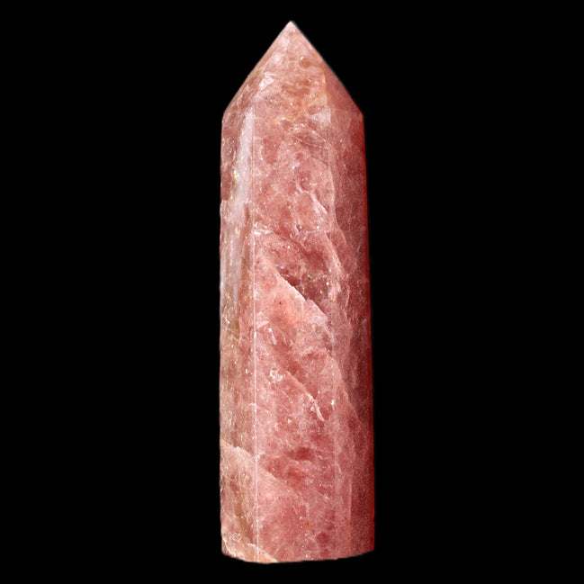 Strawberry Arusha Quartz wand 86mm 78g in sunlight - Rocks and Things Store