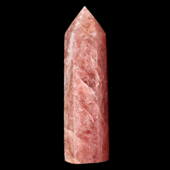 Strawberry Arusha Quartz wand 86mm 78g in sunlight - Rocks and Things Store