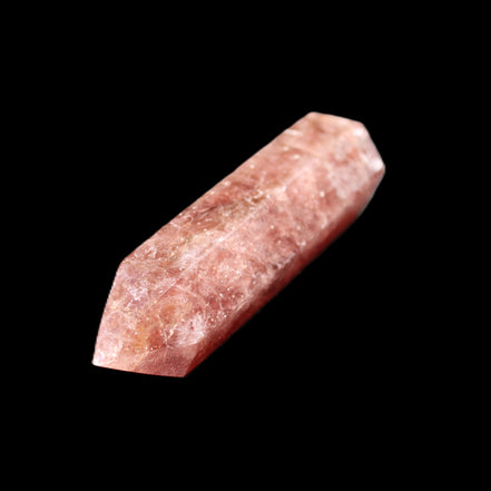 Strawberry Arusha Quartz wand 86mm 78g in sunlight - Rocks and Things Store