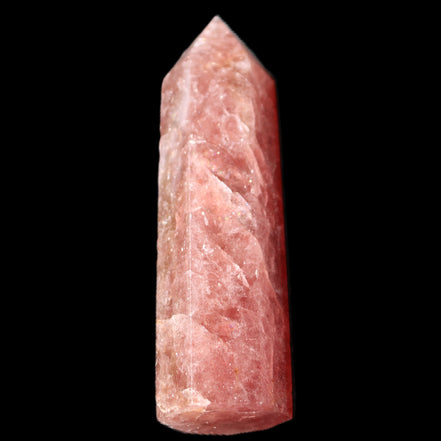 Strawberry Arusha Quartz wand 86mm 78g in sunlight - Rocks and Things Store