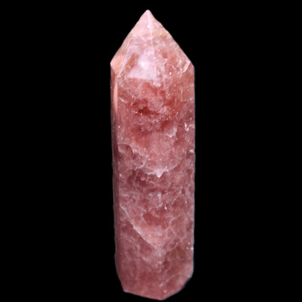 Strawberry Arusha Quartz wand 86mm 78g in sunlight - Rocks and Things Store