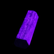 Lapis Lazuli wand 77mm 85g in UV light - Rocks and Things Store