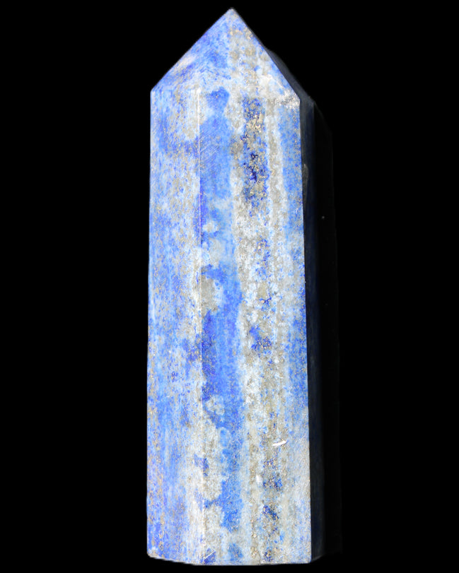 Lapis Lazuli wand 77mm 85g in sunlight - Rocks and Things Store