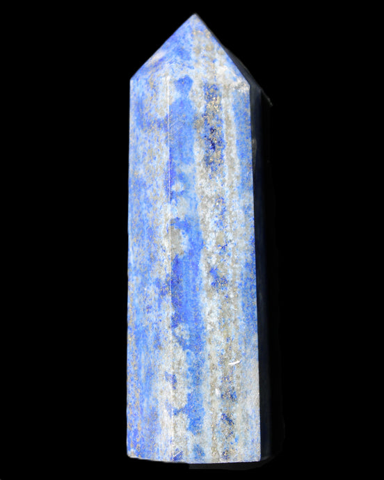 Lapis Lazuli wand 77mm 85g in sunlight - Rocks and Things Store