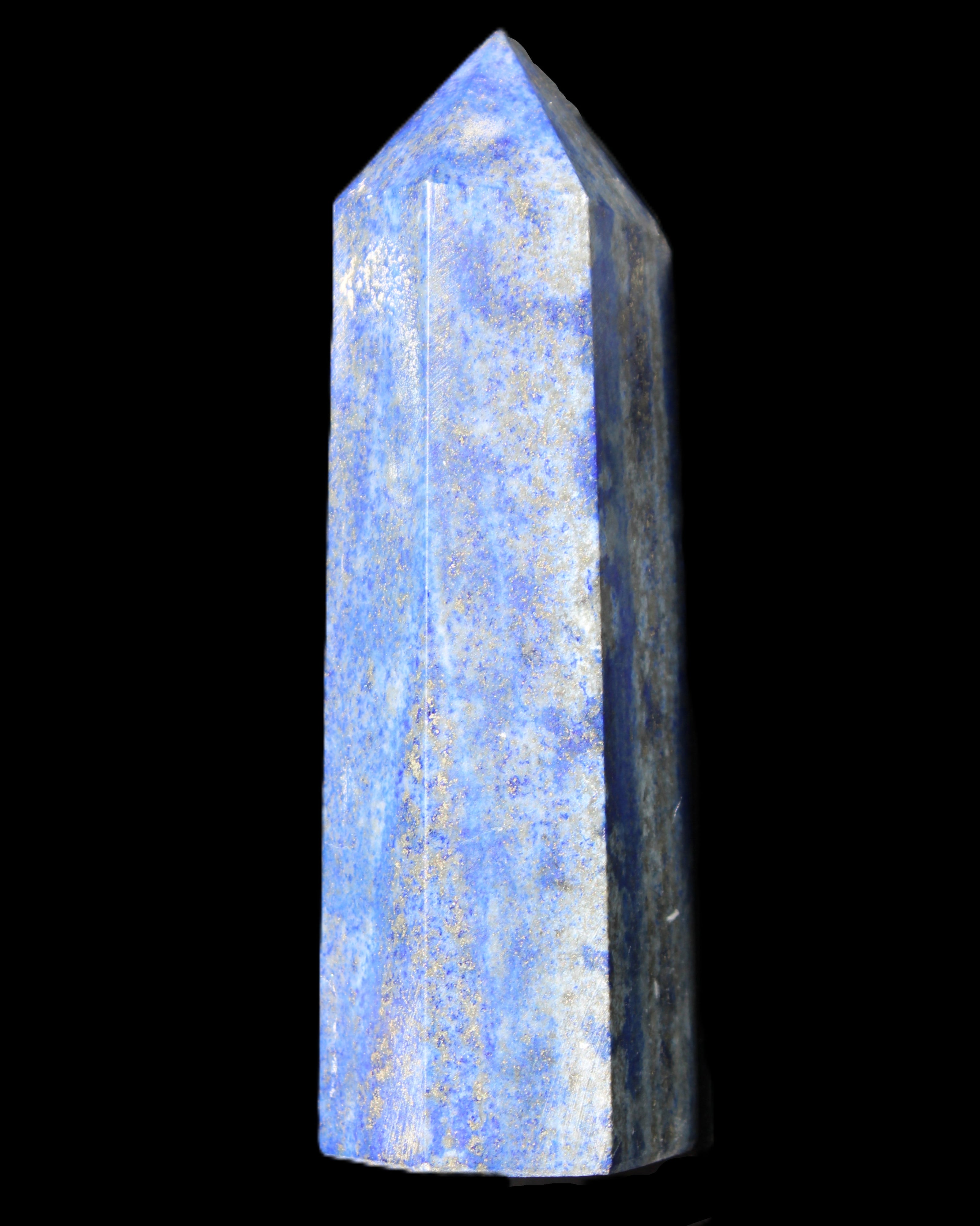 Lapis Lazuli wand 77mm 85g in sunlight - Rocks and Things Store