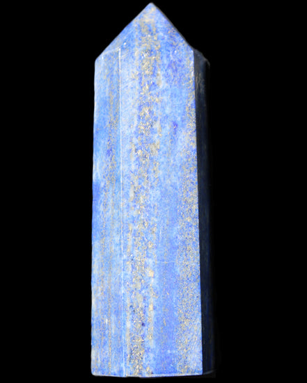 Lapis Lazuli wand 77mm 85g in sunlight - Rocks and Things Store