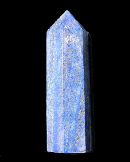 Lapis Lazuli wand 77mm 85g in sunlight - Rocks and Things Store