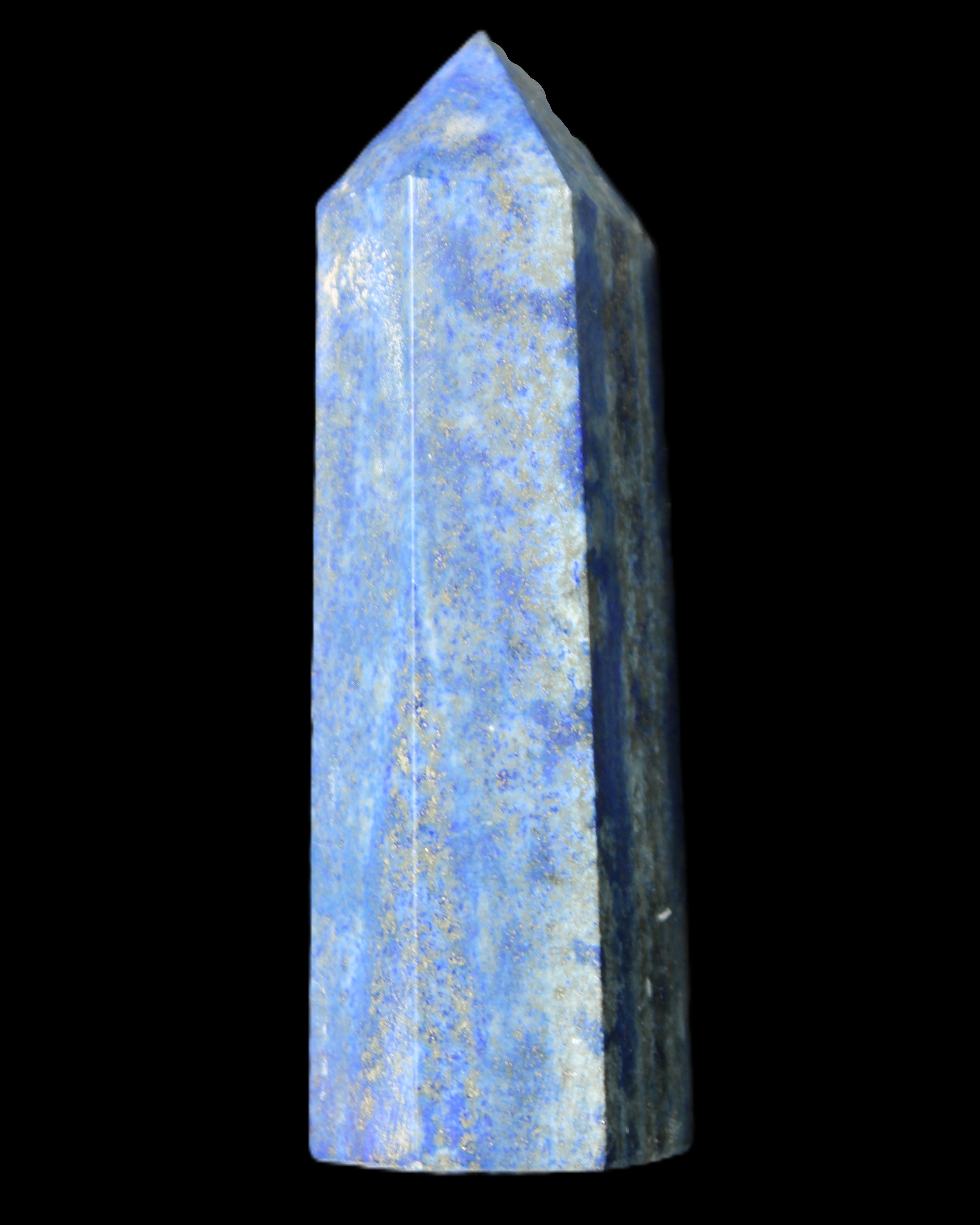 Lapis Lazuli wand 77mm 85g in sunlight - Rocks and Things Store