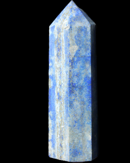 Lapis Lazuli wand 77mm 85g in sunlight - Rocks and Things Store