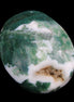Moss Agate stone 49*59*23mm 104g in sunlight - Rocks and Things Store