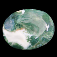 Moss Agate stone 49*59*23mm 104g in sunlight - Rocks and Things Store