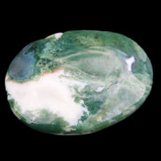 Moss Agate stone 49*59*23mm 104g in sunlight - Rocks and Things Store