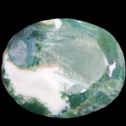 Moss Agate stone 49*59*23mm 104g in sunlight - Rocks and Things Store