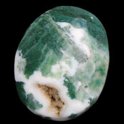 Moss Agate stone 49*59*23mm 104g in sunlight - Rocks and Things Store
