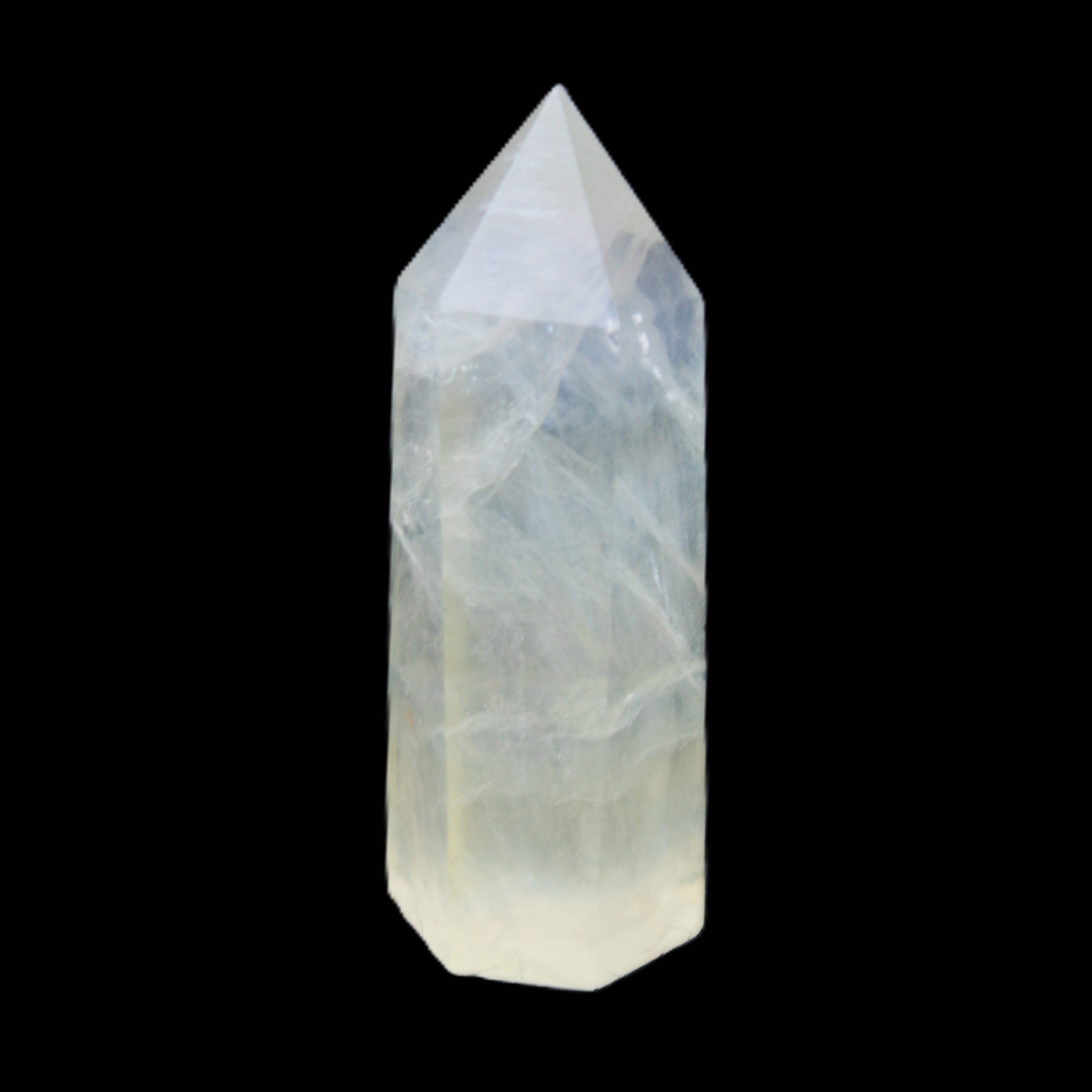 Yellow Fluorite 56*17*19mm wand 40g in sunlight - Rocks and Things Store