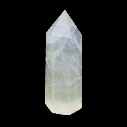 Yellow Fluorite 56*17*19mm wand 40g in sunlight - Rocks and Things Store