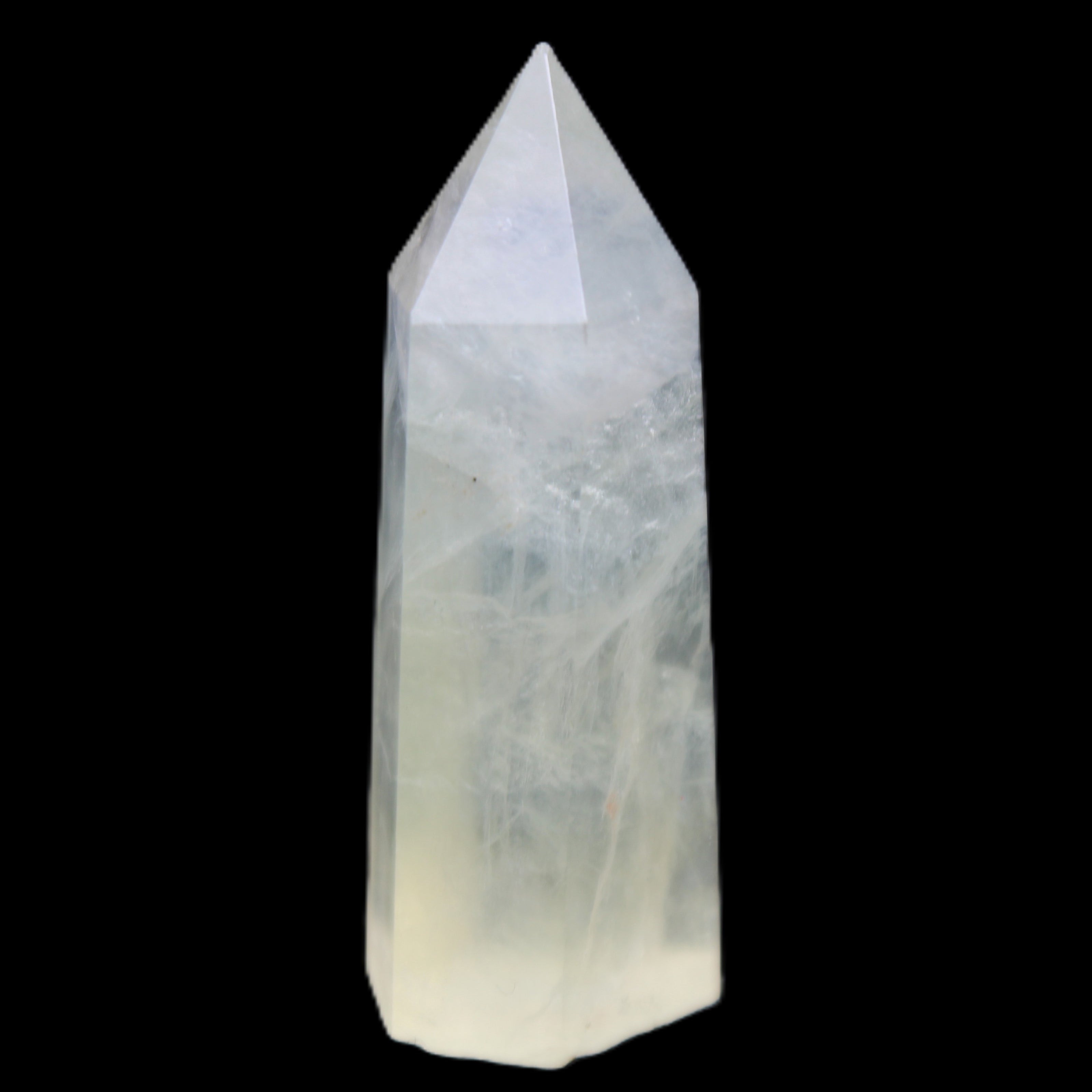 Yellow Fluorite 56*17*19mm wand 40g in sunlight - Rocks and Things Store